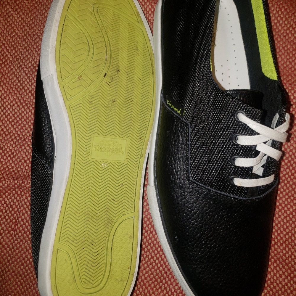 Diamond Supply Co. Black Leather Shoes